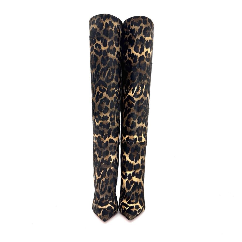 NEW Christian Louboutin Astrilarge Botta 100 Leopard Print Pointed Toe Boots 36 - Picture 5 of 8
